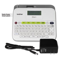 PT-D400AD Versatile Label Maker with AC Adapter, White