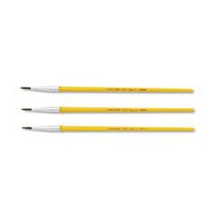 Watercolor Brush Set, Size 2, Camel-Hair Blend, Round Profile, 3/Pack