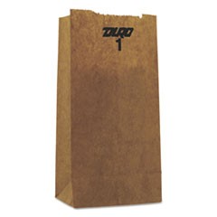 #1 Paper Grocery Bag, 30lb Kraft, Standard 3 1/2 x 2 3/8 x 6 7/8, 8000 bags