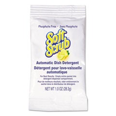 Automatic Dish Detergent, Lemon Scent, Powder, 1 oz. Packet, 200/Carton