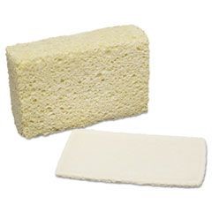 7920002402555, SKILCRAFT, Natural Cellulose Sponge, 3.63 x 5.75, 1.75" Thick, Natural, 12/Pack