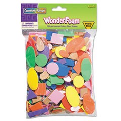 WonderFoam� Peel & Stick Shapes, Assorted Colors, 720 Pieces