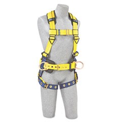 Full-Body Harness, Tongue Buckles, Side/Back D-Rings, Large, 420lb Capacity