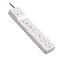 Belkin 6 Outlet Home and Office Power Strip Surge Protector with 4ft Power Cord - 720 Joules - 1875 Watts