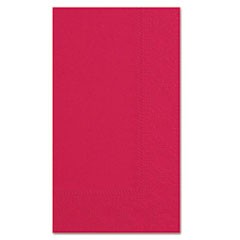 Dinner Napkins, 2-Ply, 15 x 17, Red, 1000/Carton