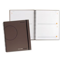 Plan. Write. Remember. Planning Notebook Two Days Per Page, 11 x 8 3/8, Gray