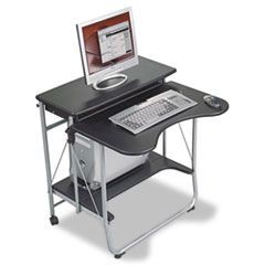 Fold-N-Go Workstation, 27-1/2w x 29-1/2d x 29-1/2h, Black/Silver