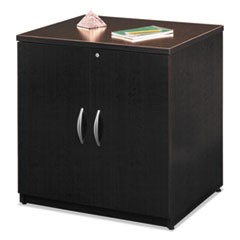 Series C Collection 30W Storage Cabinet, Mocha Cherry/Graphite Gray