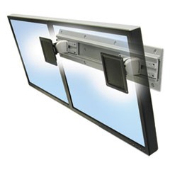 Neo-Flex Dual Monitor Wall Mount, 26 x 4 x 5, Gray/Black