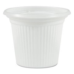 Plastic Condiment Cups, 0.75 oz, Translucent, 250/Sleeve, 20 Sleeves/Carton