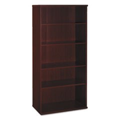 Series C Collection 36W 5 Shelf Bookcase, Mahogany