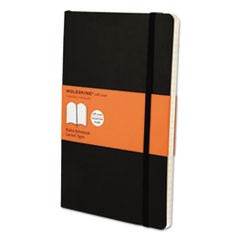 Classic Softcover Notebook, Ruled, 8 1/4 x 5, Black Cover, 192 Sheets