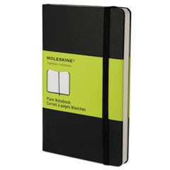 Hard Cover Notebook, Unruled, Black Cover, 5.5 x 3.5, 192 Sheets