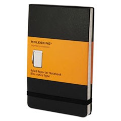 Reporter Notebook, Narrow Rule, Black Cover, 3.5 x 5.5, 192 Sheets