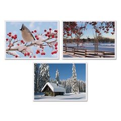 Winter Multi-Pack Placemats, 10 x 14, Three Different Scenes, 1000/Carton