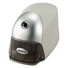 QuietSharp Executive Electric Pencil Sharpener, AC-Powered, 4 x 7.5 x 5, Gray