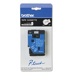 Brother 9mm (3/8") Black on White Laminated Tape (7.7m/25') (1/Pkg)