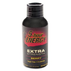 Extra Strength Energy Drink, Berry, 1.93oz Bottle, 12/Pack