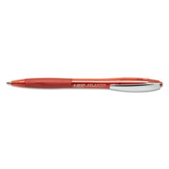 Atlantis Original Ballpoint Pen, Retractable, Medium 1 mm, Red Ink, Red Barrel, Dozen