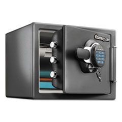 Fire-Safe with Digital Keypad Access, 0.8 cu ft, 16.3w x 19.3d x 13.7h, Black