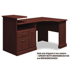 Expandable Corner Desk Solution (B/F/D) Box 2 of 2 Syndicate, Harvest Cherry