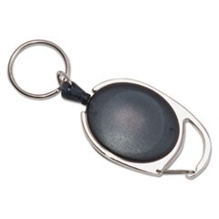 Carabiner-Style Retractable ID Card Reel, 30