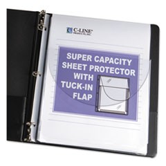 Super Capacity Sheet Protectors with Tuck-In Flap, 200