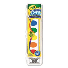 Washable Watercolor Paint, 8 Assorted Colors, Palette Tray