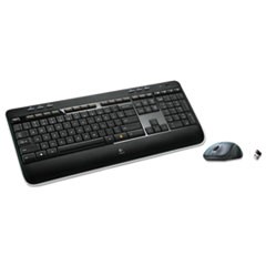 MK520 Wireless Keyboard + Mouse Combo, 2.4 GHz Frequency/30 ft Wireless Range, Black