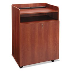 Executive Mobile Presentation Stand, 29-1/2w x 20-1/2d x 40-3/4h, Cherry