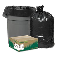 Linear Low Density Recycled Can Liners, 45 gal, 2 mil, 40