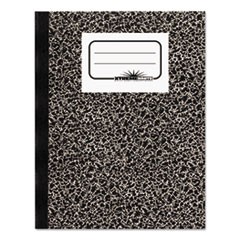 Composition Book, Wide/Legal Rule, Black Marble Cover, 10 x 7.88, 80 Sheets