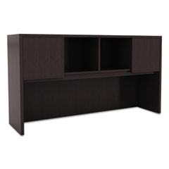 Alera Valencia Series Hutch with Doors, 58.88w x 15d x 35.38h, Espresso