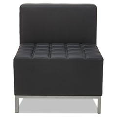 Alera QUB Series Armless L Sectional, 26.38w x 26.38d x 30.5h, Black