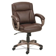 Alera Veon Series Low-Back Bonded Leather Task Chair, Supports 275lb, 19.25