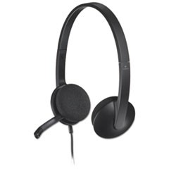 H340 Corded Headset, USB, Black