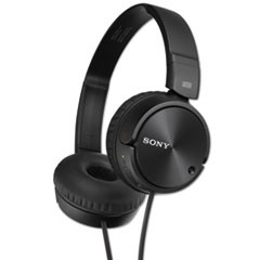 Noise Canceling Headphones, 4 ft Cord, Black