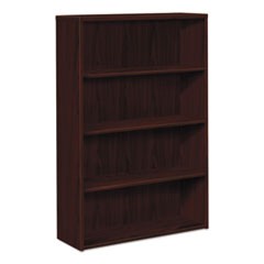 10500 Series Laminate Bookcase, Four-Shelf, 36w x 13.13d x 57.13h, Mahogany