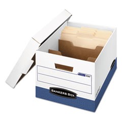 R-KIVE Heavy-Duty Storage Boxes with Dividers, Letter/Legal Files, 12.75