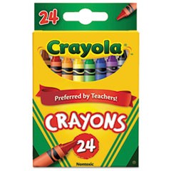 Classic Color Crayons, Peggable Retail Pack, 24 Colors/Pack