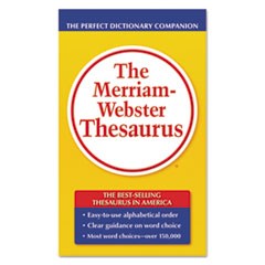 The Merriam-Webster Thesaurus, Dictionary Companion, Paperback, 800 Pages