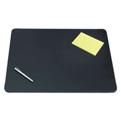 Sagamore Desk Pad w/Decorative Stitching, 24 x 19, Black