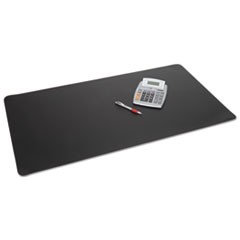 Rhinolin II Desk Pad with Antimicrobial Product Protection, 24 x 17, Black