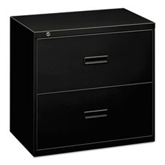 400 Series Lateral File, 2 Legal/Letter-Size File Drawers, Black, 36" x 18" x 28"