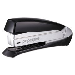 Inspire Premium Spring-Powered Full-Strip Stapler, 20-Sheet Capacity, Black/Silver