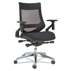 Alera EB-W Series Pivot Arm Multifunction Mesh Chair, Supports 275 lb, 18.62