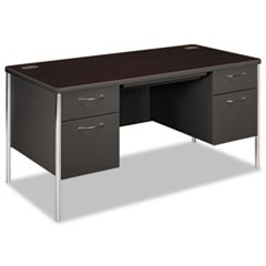 Mentor Series Double Pedestal Desk, 60