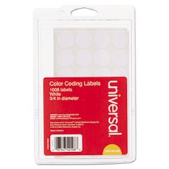 Self-Adhesive Removable Color-Coding Labels, 0.75