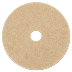 Natural Hog Hair Burnishing Floor Pads, 21" Diameter, Tan, 5/Carton