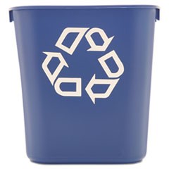 Rubbermaid Commercial 13 QT Standard Deskside Recycling Wastebasket